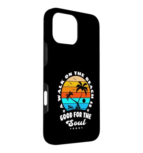 Une Promenade sur la Plage est Bonne pour l'âme Sun-Sational Summer Coque pour iPhone 16 Pro Max – vue 3
