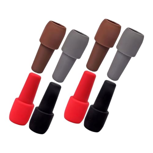 Unomor 8pcs Silicone Wine Bottle Stoppers Wine Saver Vacuum Stoppers Wine Bottle Vacuum Stopper Leak Proof Wine Bottle Sealers
