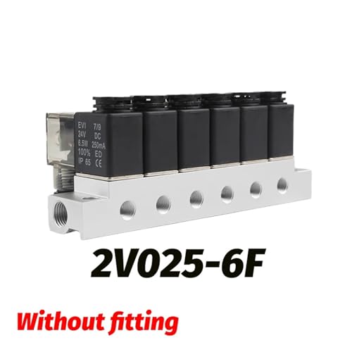 Électrovanne pneumatique 2V025-08 DC12V pour contrôle de l'air comprimé
