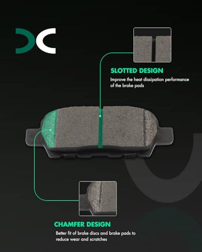 Image of SCITOO D1288-8405 Disc Brake Pads Sets Rear Ceramic Brake Pads w /Hardware