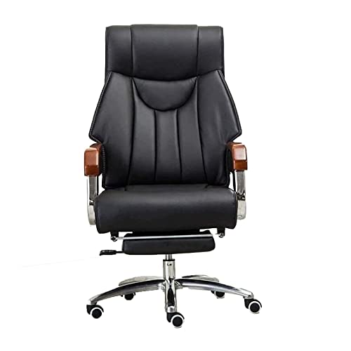 QUSYZD Silla de Oficina Boss Chair Silla de Trabajo de Gerente de diseño ergonómico Silla de Oficina tapizada con Respaldo Alto para Oficina en casa Interesante,