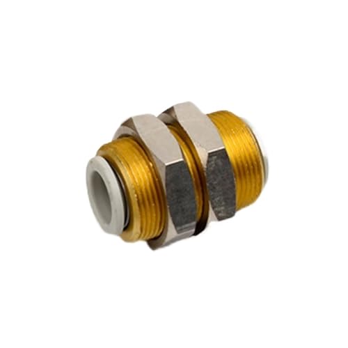 Unión de mamparo pasamuros KQ2E12-00A para guiar tuberías métricas en paneles de control 2