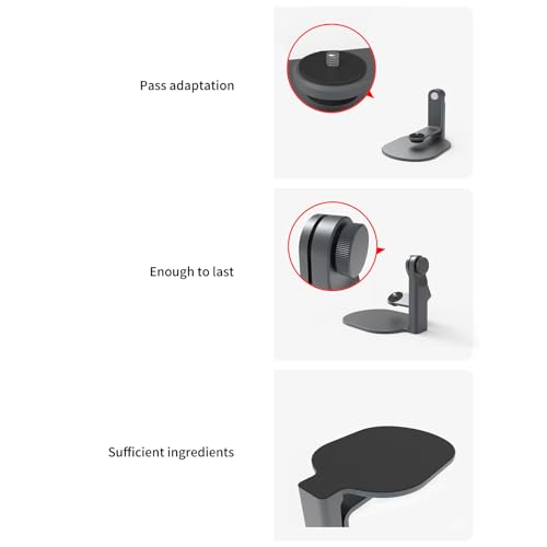 Soporte para proyector de escritorio ajustable con tornillo de 1/4 pulgadas 5