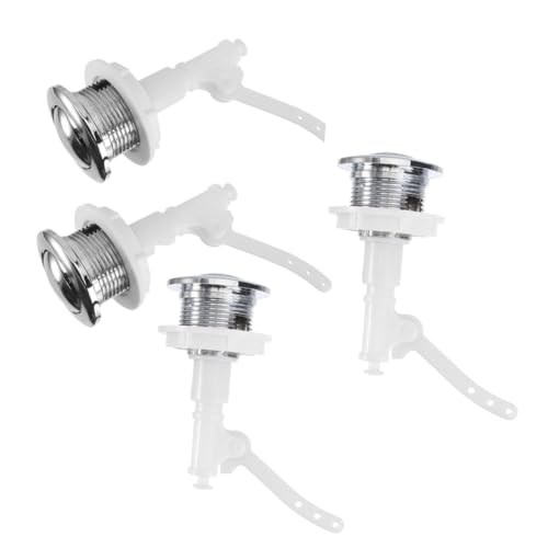 SAFIGLE 4 piezas Botón para Cisterna Inodoro Resistente Accesorio Reemplazo para Pulsador Wc Diseño Práctico y Funcional para Hogar