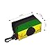Reggae Music Rasta One Love Dog Poop Bag Storage Box with Safety Lock, Suitable for Any Dog ​​Leash, Pet Travel Poop Bag Storage Bag