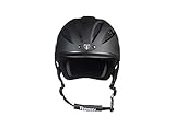 Tipperary Equestrian Horse Riding Helmet - Sportage - Lightweight Cooling Horseback Riding Apparel - Safety Helmet with Superior Ventilation and Air Flow - Matte Black - M