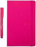 Caderno Pontilhado + Fine Pen, Faber-Castell, Creative Journal, CDNETA/RS, 84 Folhas, Rosa