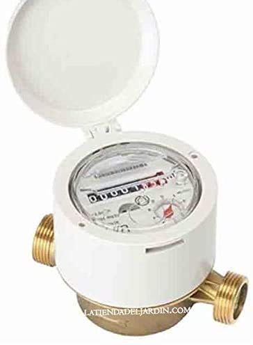 Suinga CONTADOR DE AGUA 13mm R160 RESIDENCIAL chorro único para AGUA FRIA. Permite el uso con agua potable. Contador de LATON entrada 7/8, salida 3/4. Caudal máximo 2,5 m3/h.