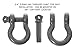 Overland Vehicle Systems OVS 19019903 Recovery Shackle 3/4