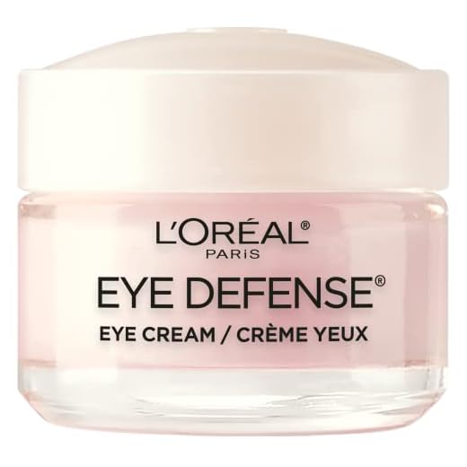 Eye Cream to Reduce Puffiness, Lines and Dark Circles, L'Oreal Paris Skincare Dermo-Expertise Eye Defense Eye Cream with Caffeine and Hyaluronic Acid For All Skin Types, 0.5 oz.