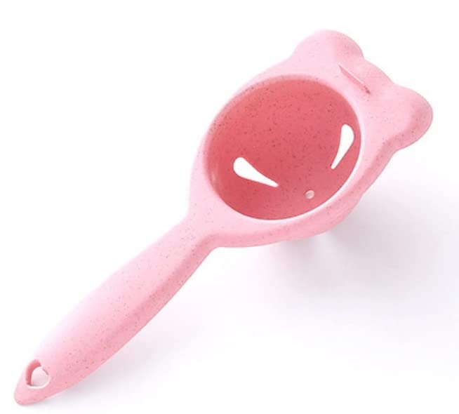 Alexvyan Pink Egg White Yolk Filter Separator Cooking Tool Dishwasher Safe Chef Kitchen Gadget.