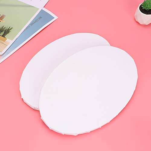 Artist Panel Board Art Canvas Board 2Pcs Canvas Panel Boards Oval Shape For Painting Drawing Home Decorations Blank Canvas Boards Art Panel Boards #TOP7
