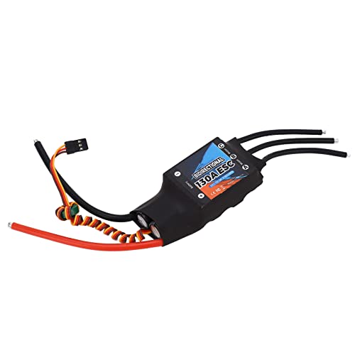 Dilwe 130A Brushless ESC, elektrischer Geschwindigkeitsregler, bidirektional, 2‑6S Lipo, bürstenlos, für RC-Autoboot