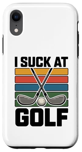 I Suck At Golf Joke ʔSt s Ȓj St X}zP[X iPhone XR p