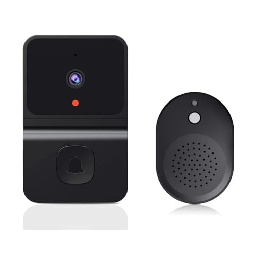 MoSundi Timbre visual inteligente con visión nocturna y audio bidireccional para seguridad en el hogar al aire libre, detección de movimiento, acceso remoto, diseño ABS, 10 x 9 x 4 cm, color blanco
