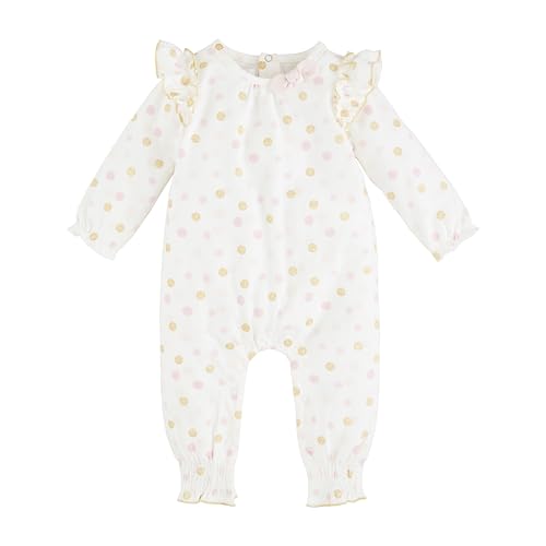Mud Pie baby-girls Baby Dot Ruffle Bodysuit