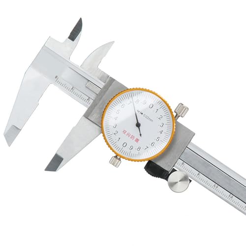 Dial Caliper Vernier Caliper Gauge Stainless Steel Metric Caliper Micrometer 0.02 Double Shock Manual Measuring Tool 0‑150mm