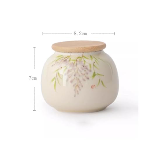 Boîte à thé artisanale en céramique unique, set de 10 mini boîtes de conservation - 3