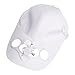 Gorra de béisbol con ventilador solar para camping, viajes, color blanco, creativa y útil, útil y práctica
