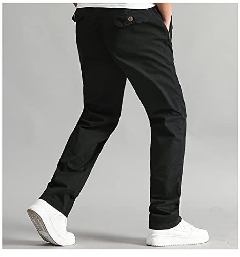 WZIKAI Mens Cargo Pants,Elastic Waist Sweatpants for Men Casual Long Trousers Light Jogger Pants3