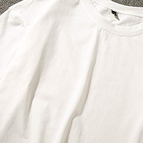 Youth Mens Drop Shoulder Tshirt Hipster Hip-Hop Graphic Short Sleeves T Shirts Summer Streetwear Casual Zip Tees Tops White #TOP4