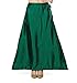 Madhu Fashion Women's Satin Saree Petticoat Saree Underskirt (XX-Large, Bottle Green)
