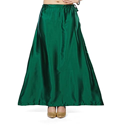 Image of Madhu Fashion Women's Satin Saree Petticoat Saree Underskirt