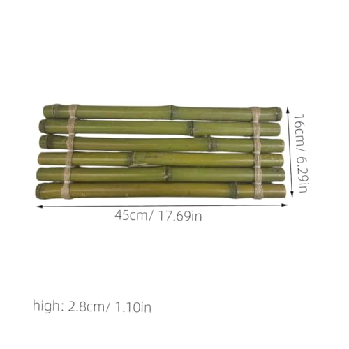 HOLIDYOYO Fish Tank Landscaping Decoration Bamboo Raft Ornament for Aquarium DIY Bamboo Raft Tank Accessory
