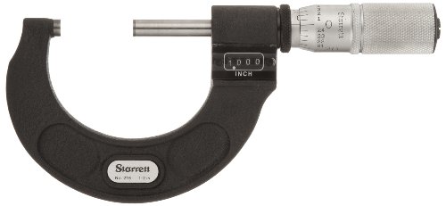 Starrett Micrómetro digital exterior 216XFL-1 con precisión milimétrica