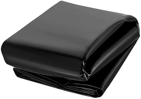 Durable Reinforced Pond Liner 3x4m, 4x6m, 5x8m, 8x10m, 10x12m - Heavy-Duty Polyethylene for Koi Ponds, Waterfalls, Streams & Fountains - Essential Outdoor Garden Waterproofing Solution