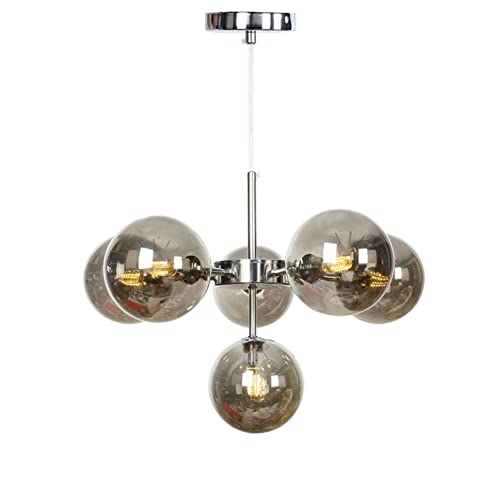 Luminaire suspendu en verre dégradé style mid-century pour îlot de cuisine et salle à manger