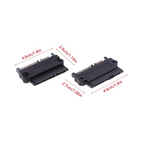 Adaptador SFF-8482 S/AS a SATA ángulo 180 grados miniatura 3