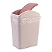 Bringer Cubo de Basura Pequeño 15 L, Papelera Con Tapa Basculante, Rosado