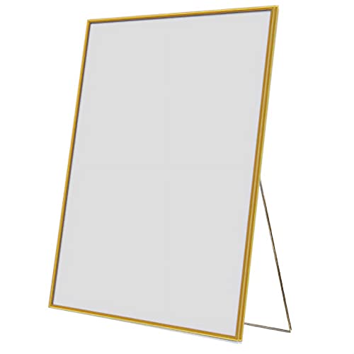 A型看板 立て看板 室内用 スタンド付き・壁掛け兼用 アルミポスターフレーム(ニューライトフレーム) A1(594×841mm) ゴールド