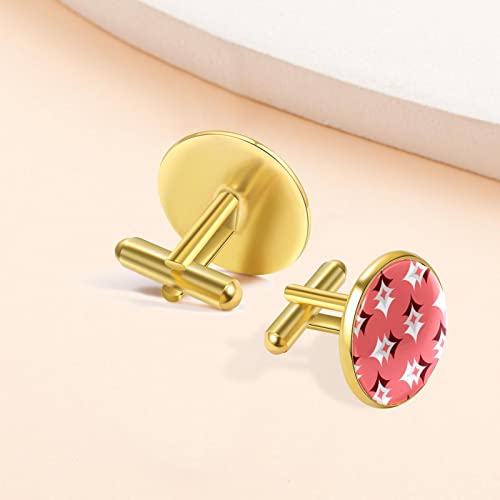 roze Manchetknopen voor mannen set gepersonaliseerd - Image 8