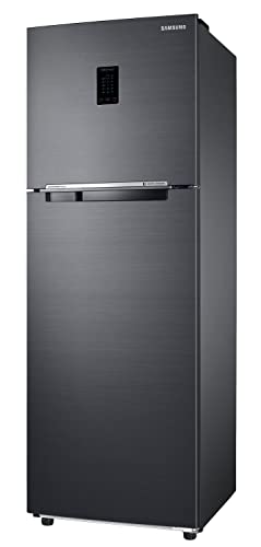 Image of Samsung 322L 2 Star Inverter Frost-Free Convertible 5 In 1 Double Door Refrigerator Appliance (RT37C4522B1 /HL,Black Doi)