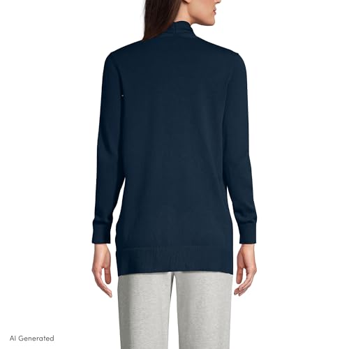 Image of Lands' End Women's Long Sleeve Open Long Cardigan Sweater