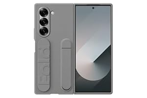 Samsung Silicone Case EF-MF956 für das Galaxy Z Fold6 | Smartphone Cover, Handy-Hülle inklusive Fingerhalter, Silikon, Schutz Case, stoßfest, dünn und griffig, Gray