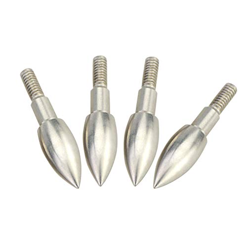 Milaem 12 Pcs Archery Field Points 100/150/200/250/300/350 Grain Bullet Points Screw In Broadheads Target Practice Hunting Arrow Tips For Compound And Recurve Bow (Black, 150 Grain #TOP3