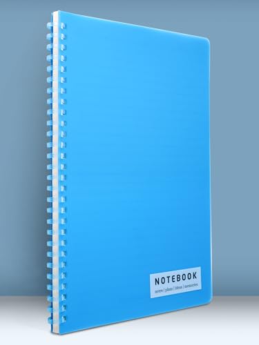 Image of DOODLE B5 Ruled Spiral Notebook | 160 Pages, 80 GSM | Soft Wiro Binding for Smooth Writing | Ideal for School, College & Office | Blue