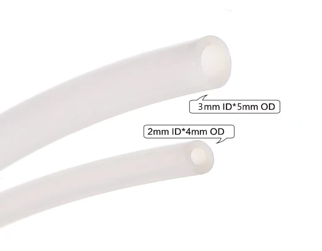 PTFE Teflon Tubo 5 M, 2,5 Mm ID × 4 Mm OD PTFE Teflon Tubo Adatto Stampante 3D E
