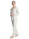 Oberteil mit langem Arm Calida Damen Sweet Dreams Pyjamaset 2 Zweiteiliger Schlafanzug, Rose Bud, Large