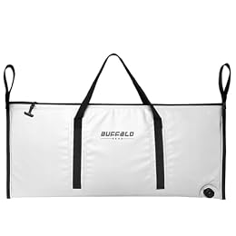 Buffalo Gear Insulated Fish Cooler Bag Portable Fish Kill Bag Keep Ice-cold More Than 48 Hours,40×18in White