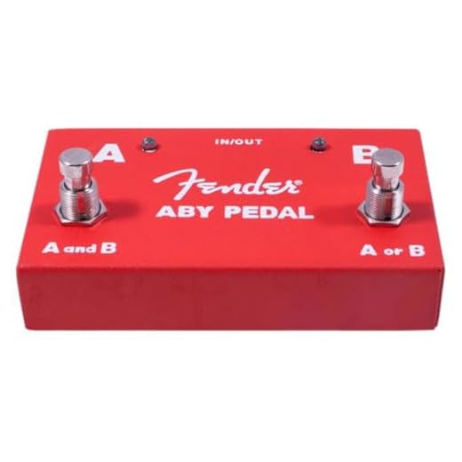 Fender ABY Pedal Footswitch in Red