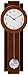 Bulova C3383 Avent Wall Clock | Two-Tone Wooden Case with Slow-Swing Pendulum | Arabic Numerals | Personalization Plate | 23.5