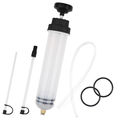Image of STHIRA Oil Extractor Kit, Syringe-Style Oil Fluid Transfer Pump, 200cc Capacity, Manual Suction Syringe Pump Hand Transfer Pump for Refilling Brake Fluid, Power Steering Fluid, or Transmission Oil