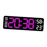 Photo Gallery perfk orologio da parete digitale orologio da scrivania luminosità automatica dimmer settimana orologio da parete a led orologio da parete orologio moderno, rosa rossa luce nera Photo Gallery perfk orologio da parete digitale orologio da scrivania luminosità automatica dimmer settimana orologio da parete a led orologio da parete orologio moderno, rosa rossa luce nera