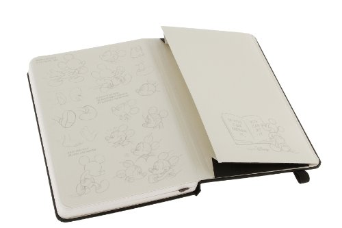 Moleskine Mickey Mouse Limited Edition Notebook, Pocket, Plain, Black, Hard Cover (3.5 X 5.5): Disne