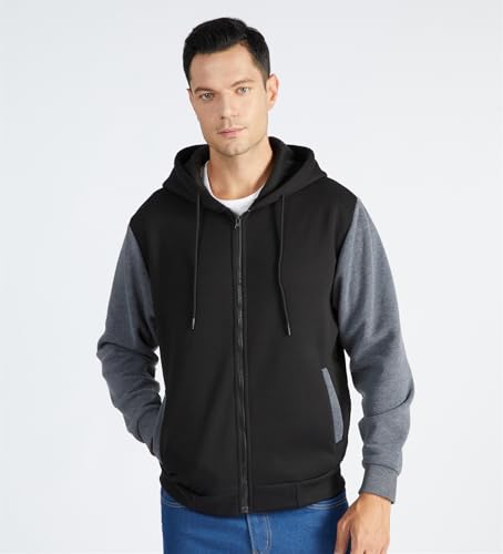 JACKETOWN Hoodie for Men Full Zip Up Sweatshirts Hoodies Lightweight Fashion Jacket with Pockets2