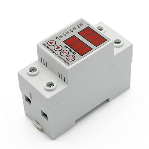 Relais protecteur 63A 230V rail Din réglable contre surtension
